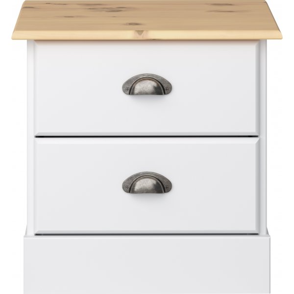 Nola sängbord - Vit/beige Nola sängbord - Vit/beige