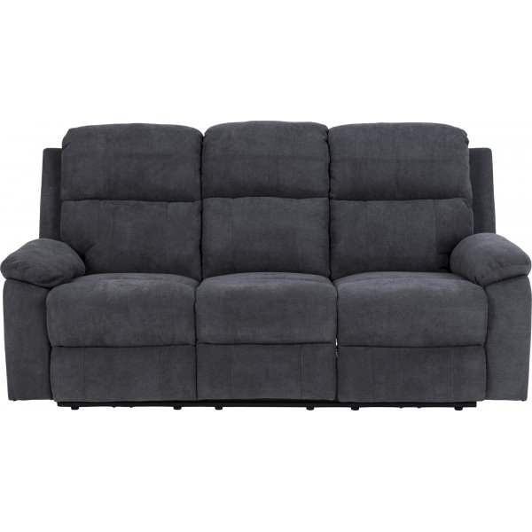 Canapé inclinable 3 places Mora - Gris Canapé inclinable 3 places Mora - Gris