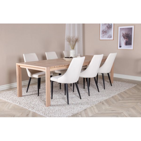 Slott förlängningsbord 170-250 cm - Ljus ek Slott förlängningsbord 170-250 cm - Ljus ek
