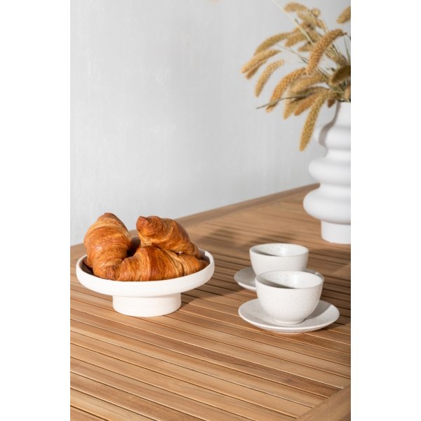 Panama matbord 160 x 90 cm - Natur/Vit