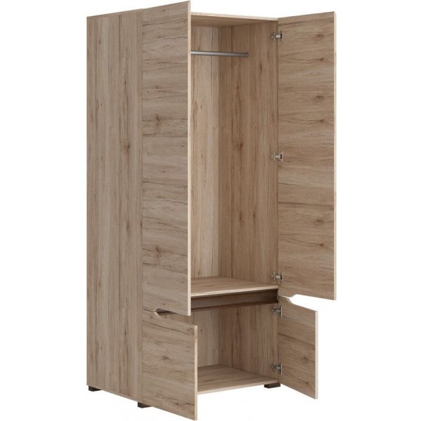 Brynolf garderob - Whitewash oak Brynolf garderob - Whitewash oak