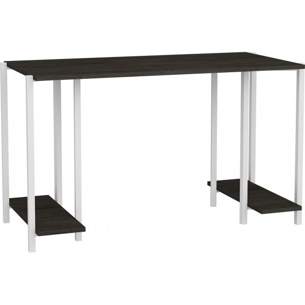Academy skrivbord 125,2 x 60 cm - Vit/mrkgr