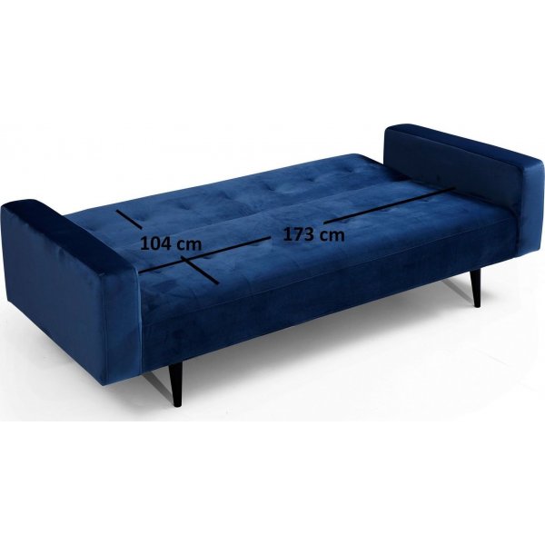 Derry 3-sits soffa - Marinbl