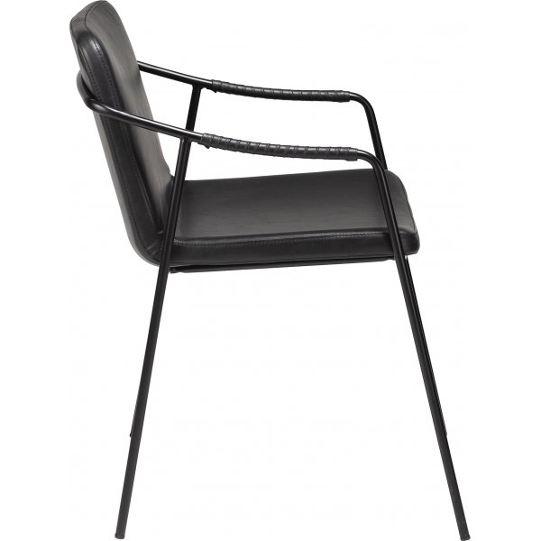 Boto karmstol - Svart PU Boto karmstol - Svart PU