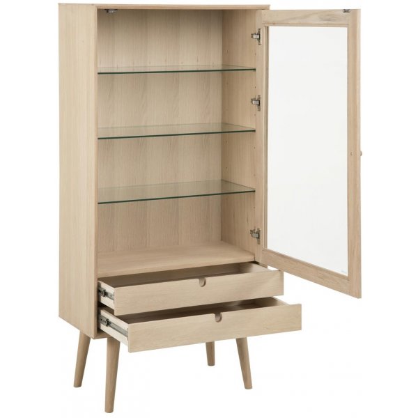 Century vitrinekast - Wit gepigmenteerd eiken Century vitrinekast - Wit gepigmenteerd eiken