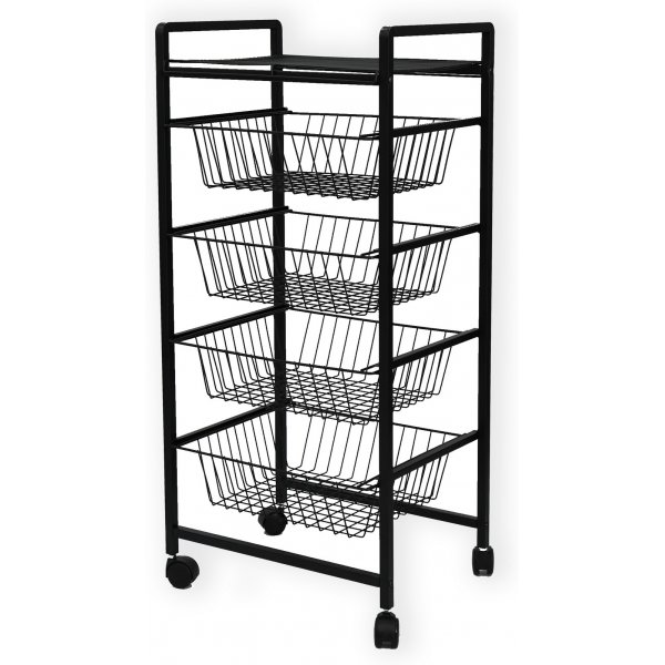 Etagre corbeille en fil Merlin - Noir