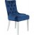 Tuva Decotique stol (Rygghandtag) - Blå sammet