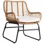 Utematstol Sommar i konstrotting Beige / Svart - 2 st