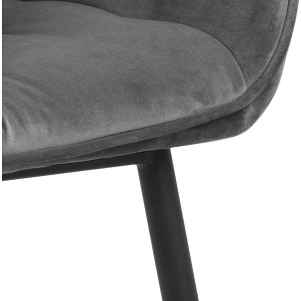 Fauteuil Brooke - Gris/noir