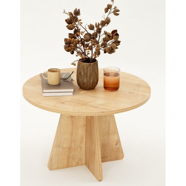 Table basse champignon Ø60 cm - Chêne saphir Table basse champignon Ø60 cm - Chêne saphir
