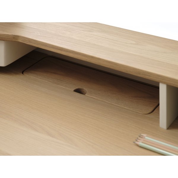 Bureau Odessa 120 cm avec tiroir en chêne huilé Bureau Odessa 120 cm avec tiroir en chêne huilé