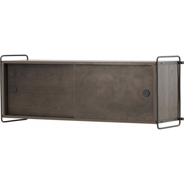 Paris wandkast 48 x 122 cm - Zwart/Mocca