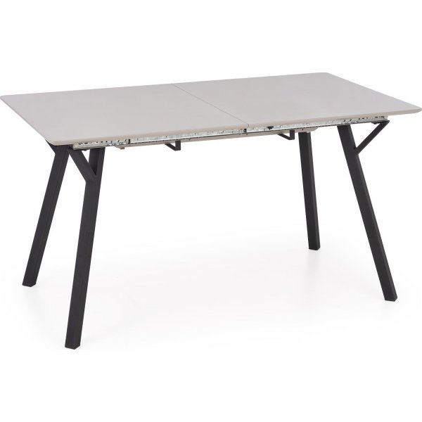Table à manger Valarauk 140-180 x 80 cm - Gris clair/noir Table à manger Valarauk 140-180 x 80 cm - Gris clair/noir