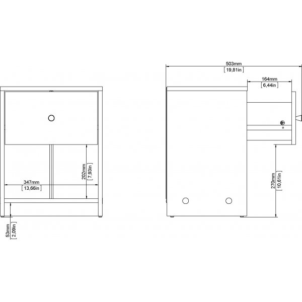 May nachtkastje - Hickory