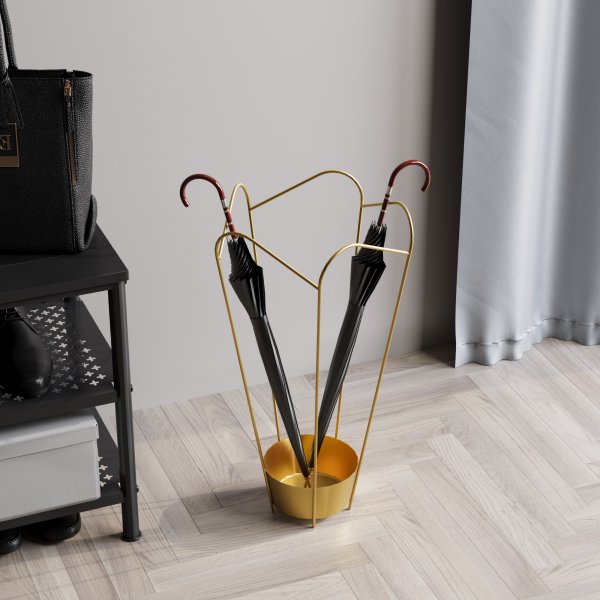 Porte-parapluie Plato 16 - Or Porte-parapluie Plato 16 - Or