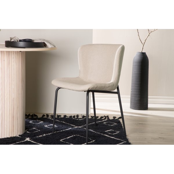 Modesto matstol - Beige boucle