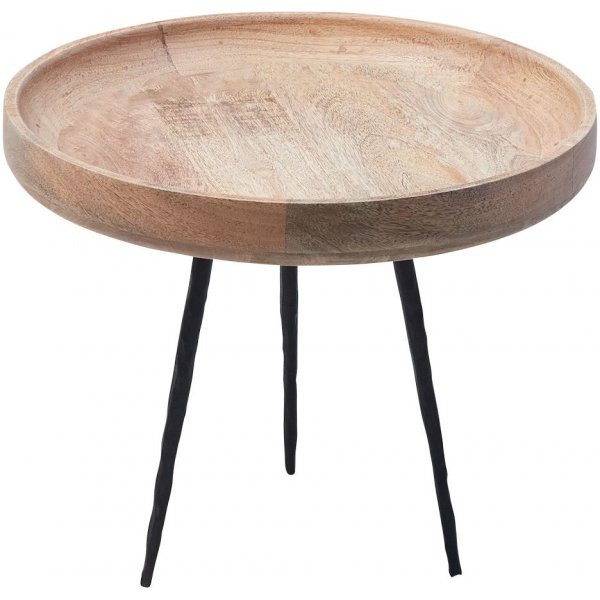 Tessa soffbord 70 cm - Tr/svart