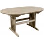 Salt ovalt matbord i teak 150-210 cm butterfly - Gr teak + Textilskydd fr mbler