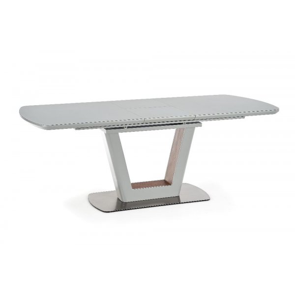 Table à manger Harold 90x160-200 cm - Gris/noyer Table à manger Harold 90x160-200 cm - Gris/noyer