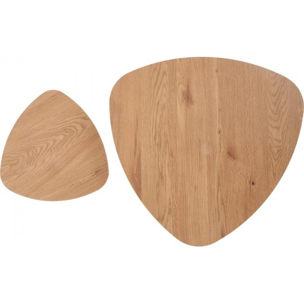 Table basse Adaline 40x40 | 60x60 cm - Chêne/noir Table basse Adaline 40x40 | 60x60 cm - Chêne/noir