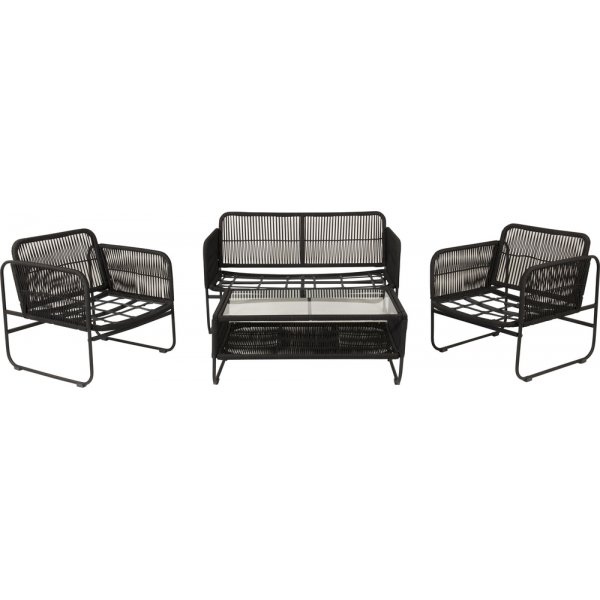 Groupe de canapés Utah - Noir Groupe de canapés Utah - Noir