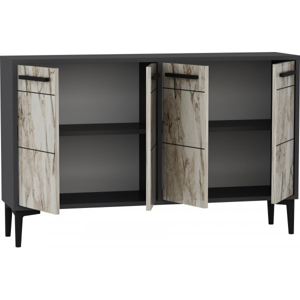 Buffet Stria - Anthracite/marbre