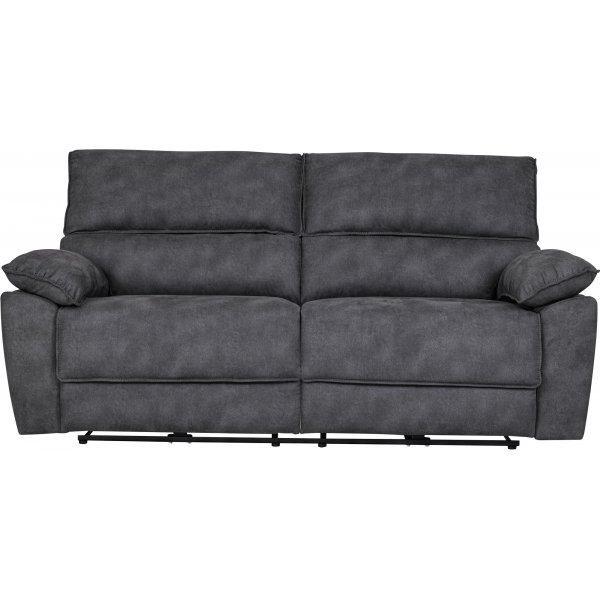 Canap 3 places inclinable lectrique rglable - Gris