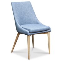 Nordli Matstol - Blå sits / Vitoljad ek Nordli Matstol - Blå sits / Vitoljad ek