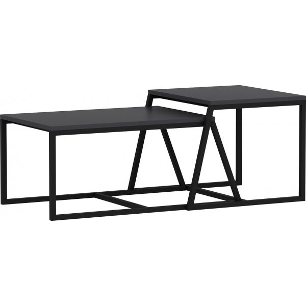 Table basse Pat 75/55 x 50/57 cm - Anthracite Table basse Pat 75/55 x 50/57 cm - Anthracite