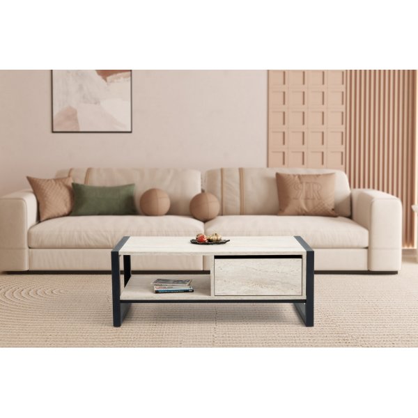 Haldizen soffbord - Svart/marmor Haldizen soffbord - Svart/marmor