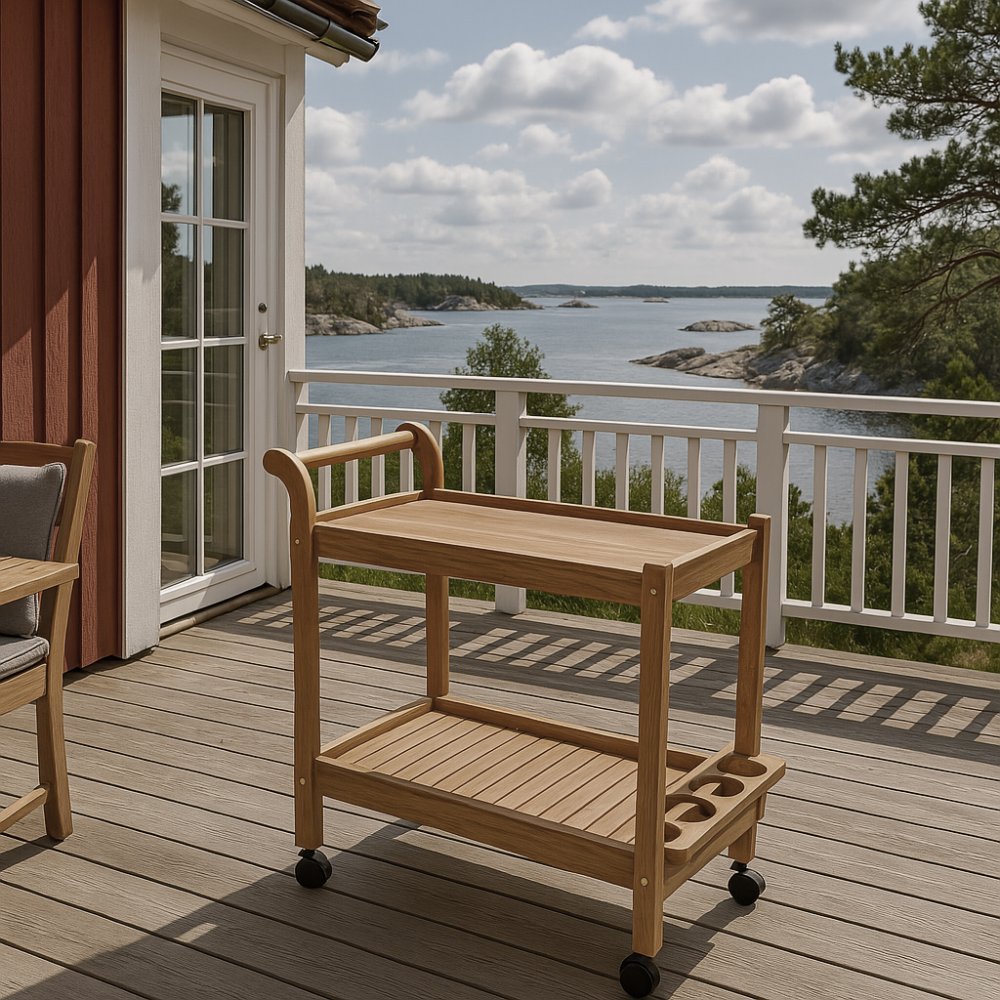 Saltö serveringsvagn i Teak - Serveringsvagnar, Bord