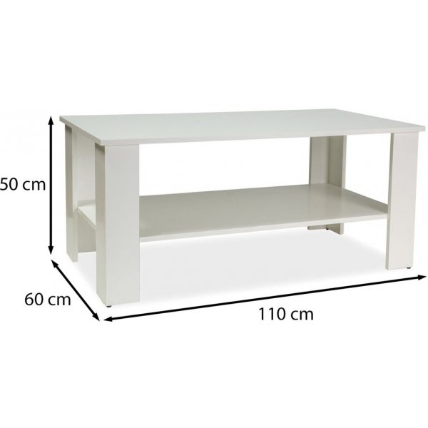 Camille soffbord 110 x 60 cm - Vit Camille soffbord 110 x 60 cm - Vit