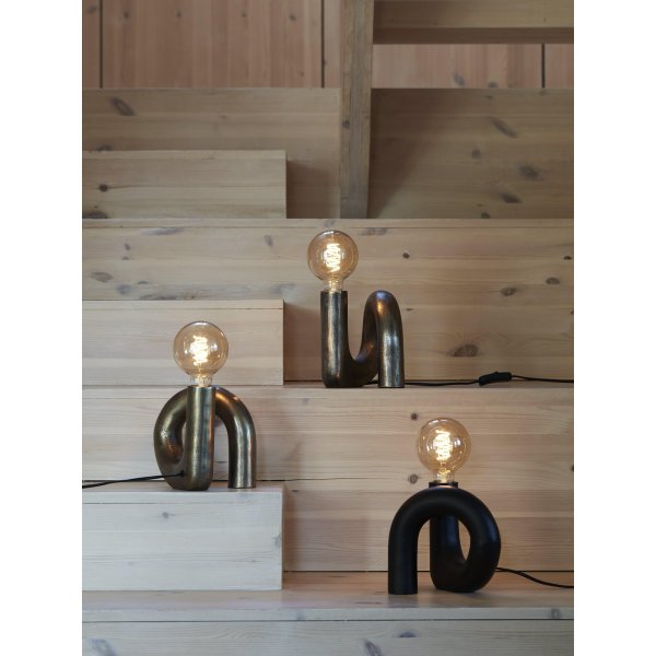 Remarque Pied de lampe Swirl - Noir - 18 cm Remarque Pied de lampe Swirl - Noir - 18 cm