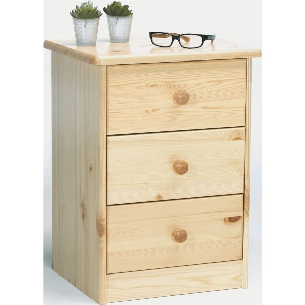 Mario dressoir met 3 laden - Gelakt grenen Mario dressoir met 3 laden - Gelakt grenen