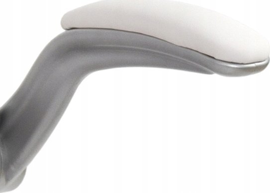 Chaise de bureau Danica en cuir artificiel blanc