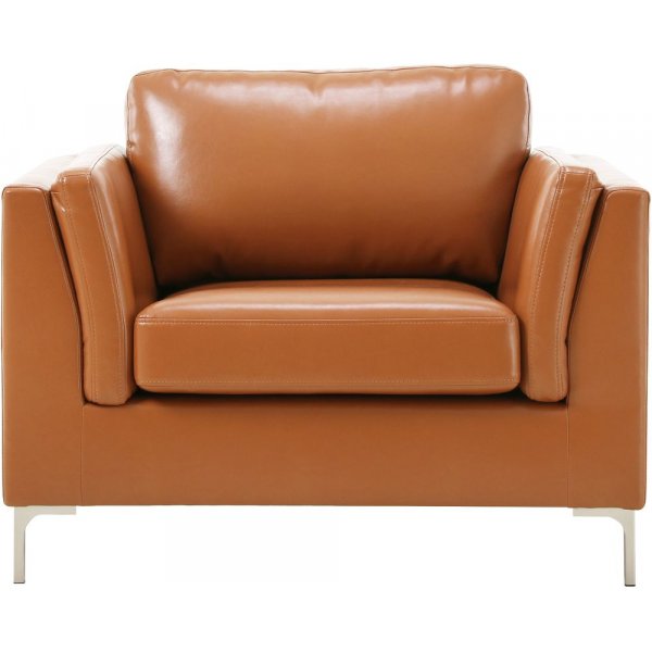 Fåtölj cognacs färgat konstläder - Cansas Fåtölj cognacs färgat konstläder - Cansas