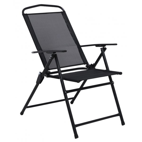 Matgrupp; bord med 6 st positionsstolar och parasoll