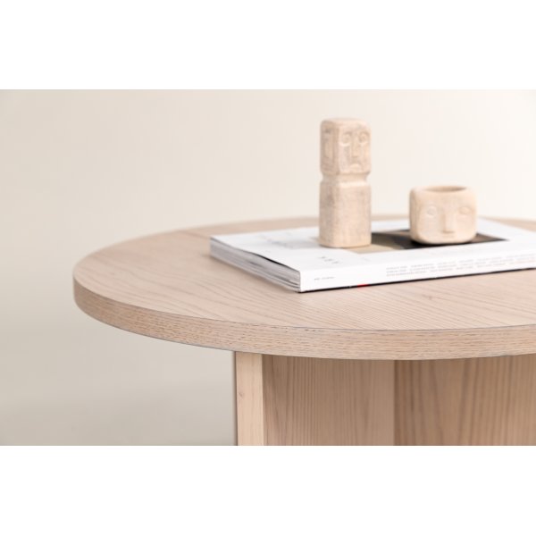 Table basse Melker Ø85 cm - Blanchi Table basse Melker Ø85 cm - Blanchi