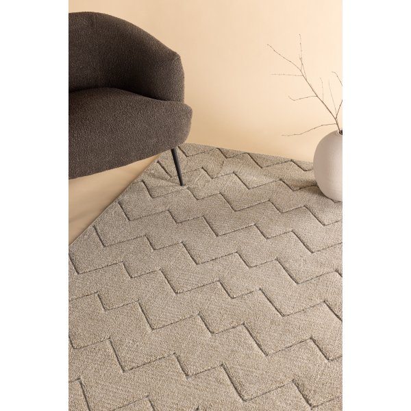 Fia vloerkleed 290 x 200 cm - Bruin