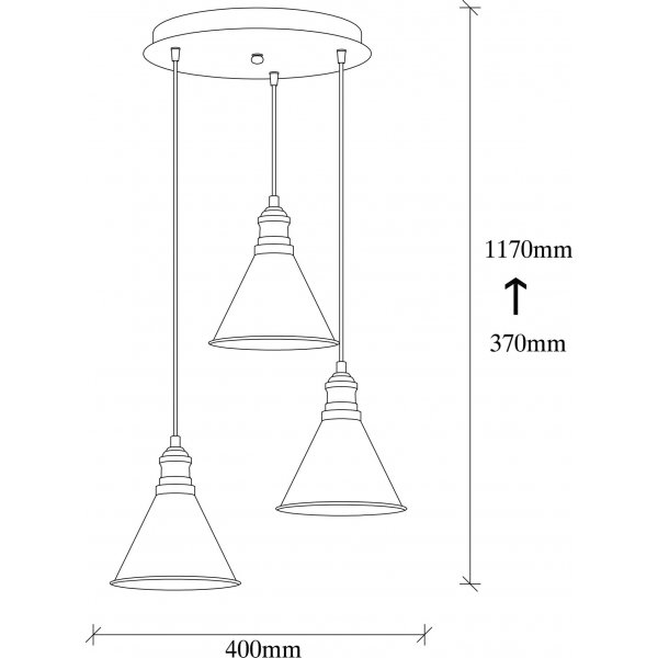 Plafonnier Berkeley 251-S2 - Noir Plafonnier Berkeley 251-S2 - Noir