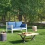 Kappis 2-sits utesoffa - Vit/bl + Flckborttagare fr mbler