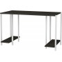 Academy skrivbord 125,2 x 60 cm - Vit/mrkgr