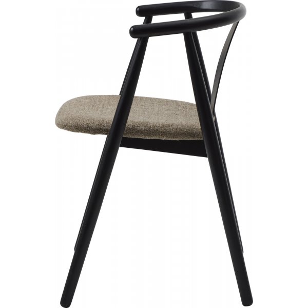 Fauteuil Dictu - Latte/noir Fauteuil Dictu - Latte/noir