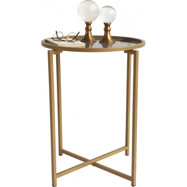 Table basse Sephyr Ø50 cm - Doré/fumé Table basse Sephyr Ø50 cm - Doré/fumé