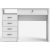 Bureau Function Plus avec 4 tiroirs 109,3 x 48,5 cm - Blanc