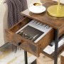 Ina sngbord - Brun/svart