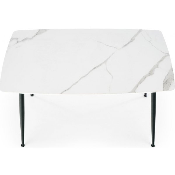 Table à manger Marco 120 x 70 cm - Marbre blanc/noir Table à manger Marco 120 x 70 cm - Marbre blanc/noir