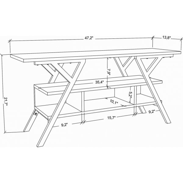 Banc multimédia Minerva - Noir/chêne Banc multimédia Minerva - Noir/chêne