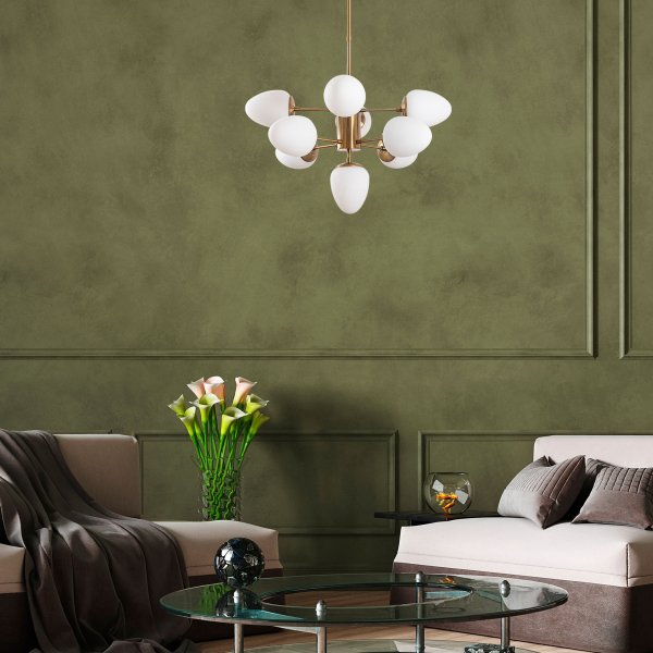 Plafonnier Basar 10320 - Laiton/blanc Plafonnier Basar 10320 - Laiton/blanc