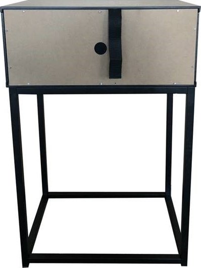 Mitra sngbord - Svart